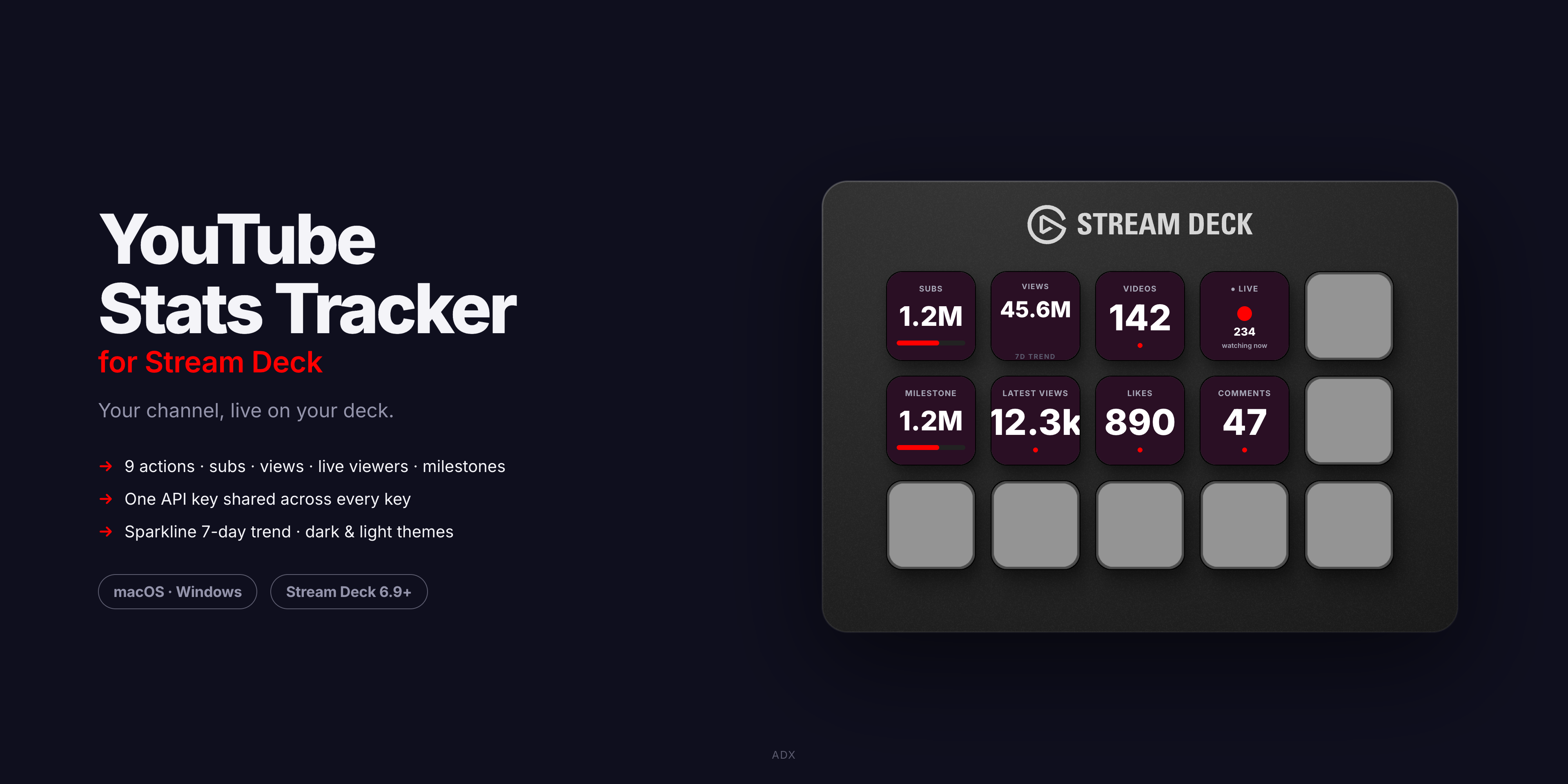 YouTube Stats Tracker preview
